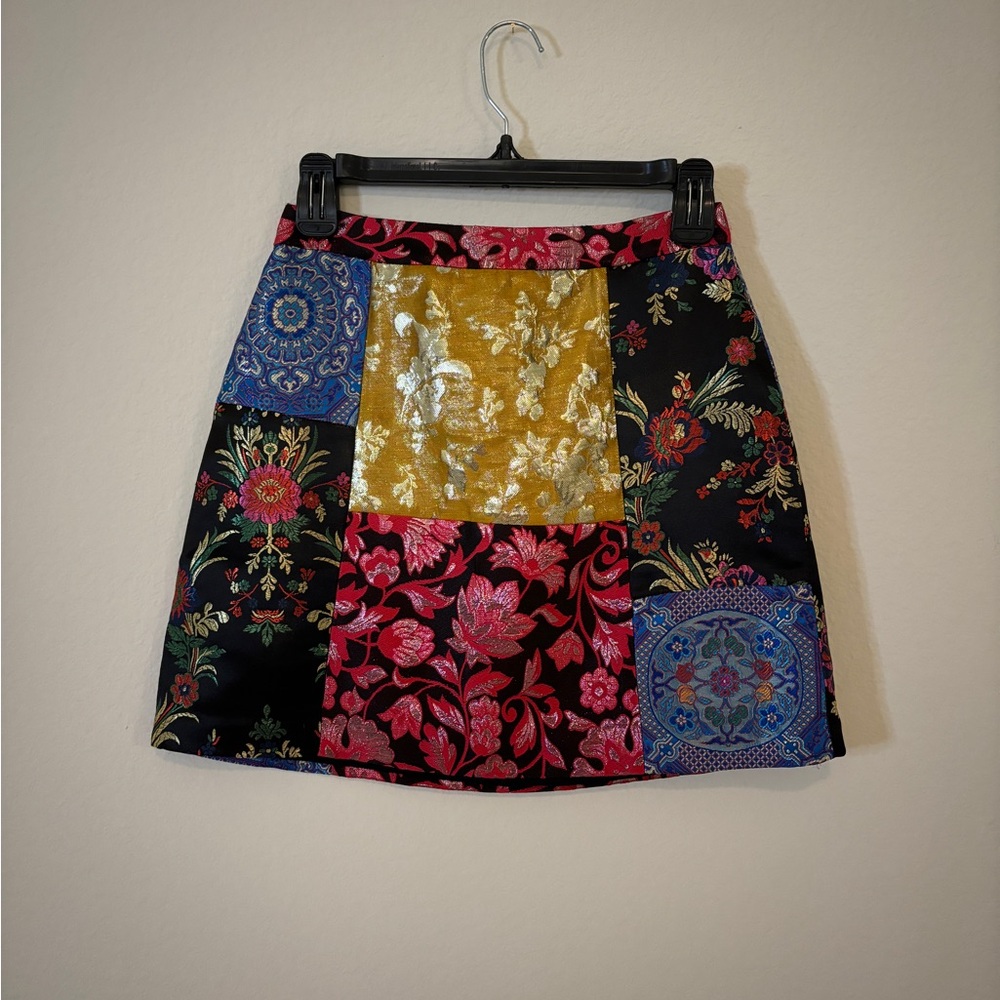 Alice & Olivia silk skirt